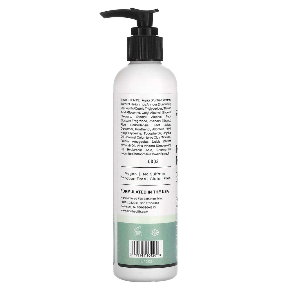 Zion Health, Mineral Moisture, ежедневный лосьон, цветы груши, 240 мл (8 жидк. унц.)