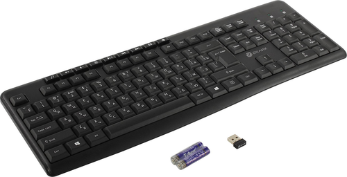 Клавиатура Оклик K225W белый USB беспроводная Multimedia (1875235)