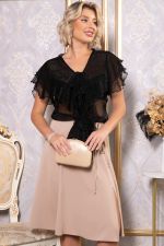 Платье Анхела (черно-бежевое) П14751-39М LT Collection