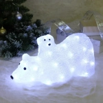 Фигура светодиодная «Медвежья семья» 38*19*19 см, 50 ламп LED, авторежим, 220V, Белый