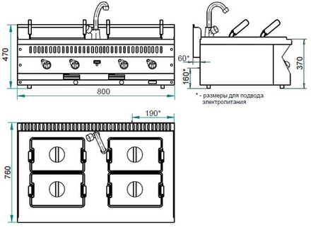 Электроварка Abat ЭВК-80/2Н