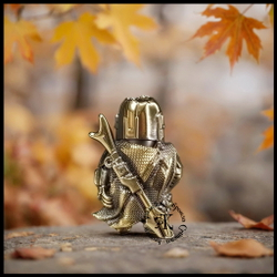 Темлячная бусина "Мандо" для ножей , латунь