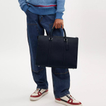 COACH Graham Cross Grain Leather Tote Bag, Shopping Bag, Handbag, Shoulder Bag, Crossbody Bag, Briefcase Large Men"s