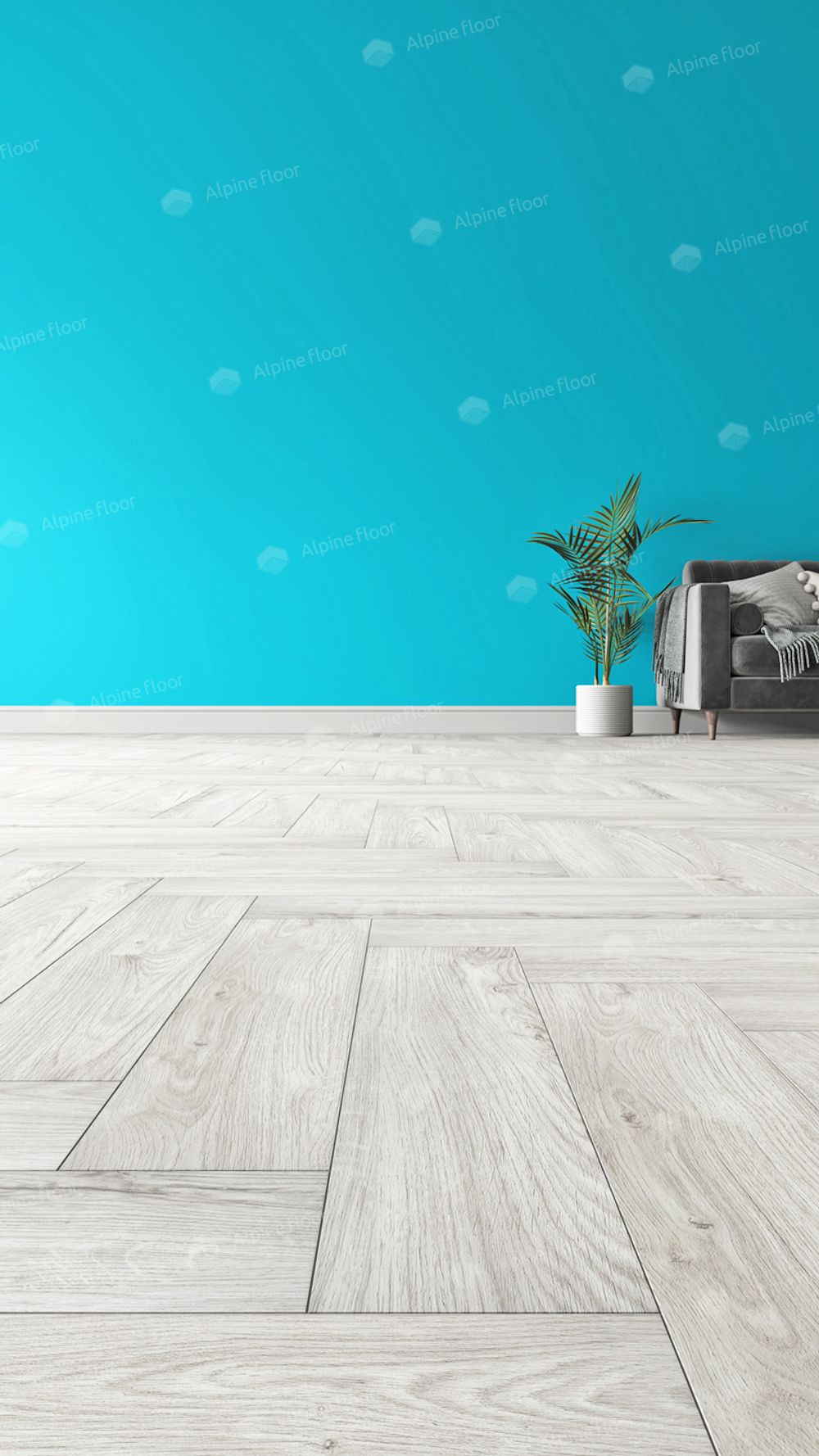 Parquet LVT Снежный, 2,2278 м²