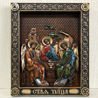 Икона резная "Святая Троица"