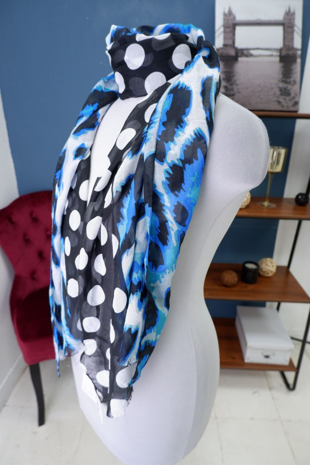 Шарф De Facto с принтом, новый