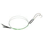Поводок оснащ. стальной Namazu N-LS48-40BH2/0 1x7 Nylon Coated Green Тест 29кг 3шт d-0.48мм L-40см Крючок одинарн. 92247 Baitholder 2/0