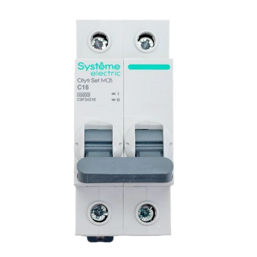 City9 Set Автоматический выключатель (АВ) С 16А 2P 4.5kA 230В