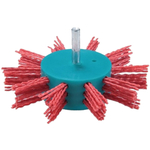 Щетка нейлоновая дисковая "Звезда" (d100 мм, красная, G80, 6 мм) Makita D-45749 100 мм 80G Звезда Нейлон Оранжевая Шлифование