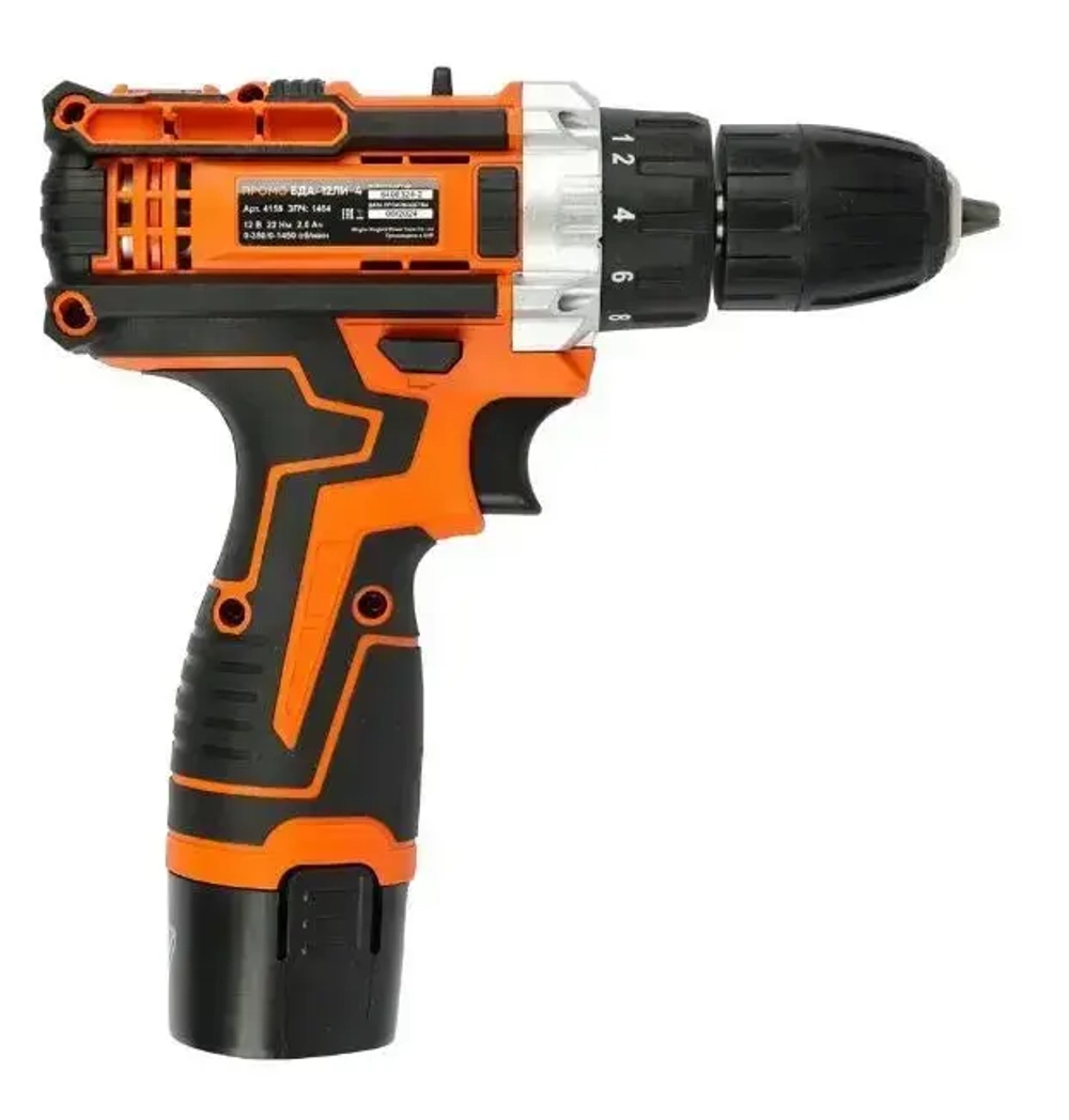 Дрель аккумуляторная СПЕЦ БДА-12Ли-4 (22Нм, 1АКБ х 2Ач)