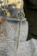 Кулон. Подвеска со стразами "Лучезарный узел" Цвет серебро