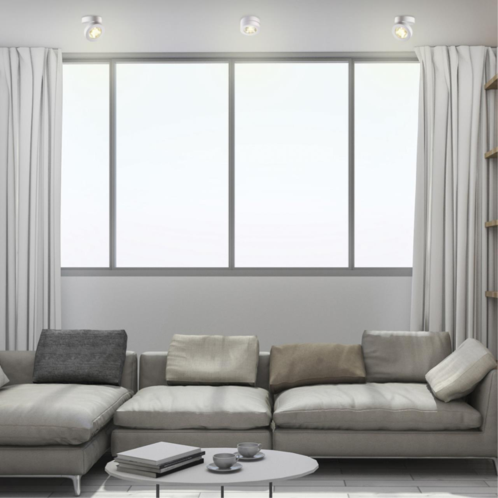 357984 OVER NT19 368 белый Накладной светильник IP20 LED 3000К 12W 220V GRODA