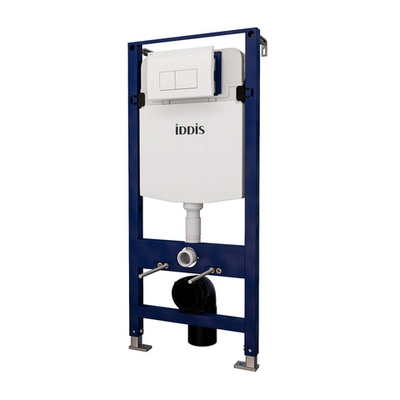 Инсталляция IDDIS OPH0000i32K для подвесного унитаза, с клавишей смыва белый глянец