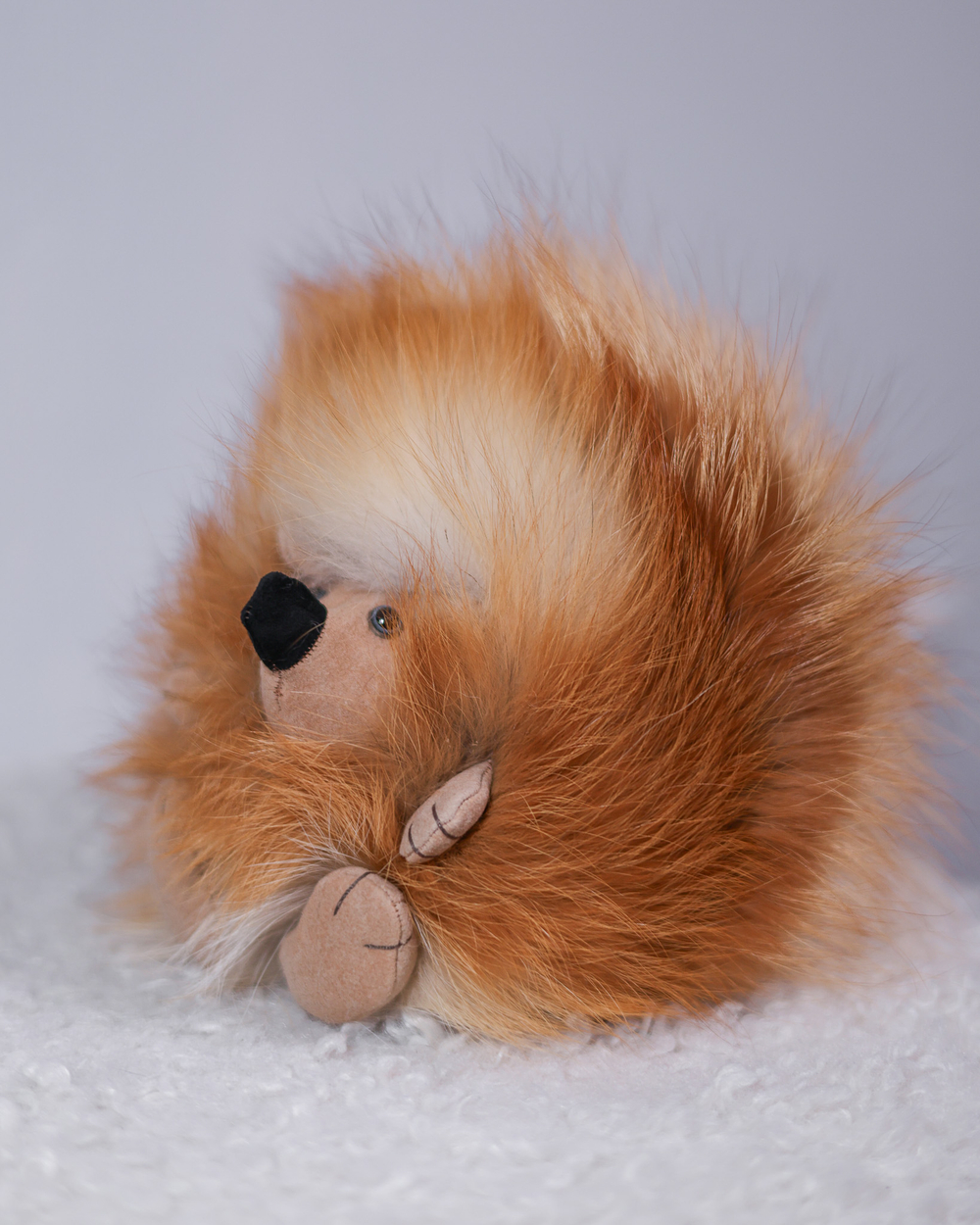 Ёжик Тофу (большой) мех лисы