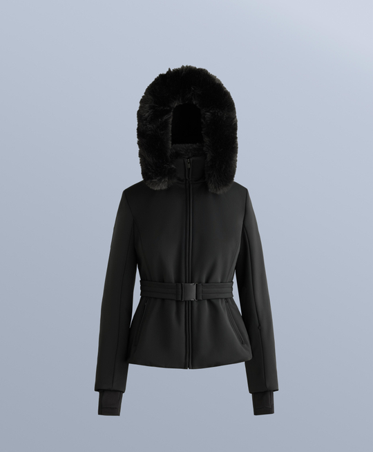 Oysho Супертонкая водонепроницаемая куртка Primaloft® SKI, черный