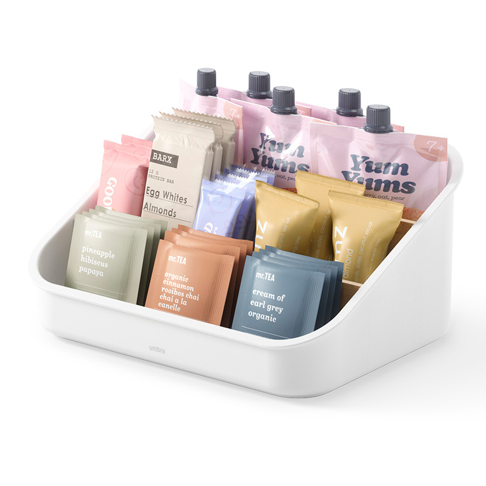 Органайзер bellwood, 26х13 см, белый/натуральное дерево