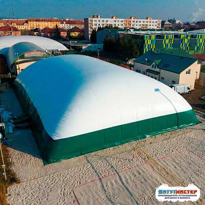 Надувной манеж для ледового катка «Север», 56×26×13 м