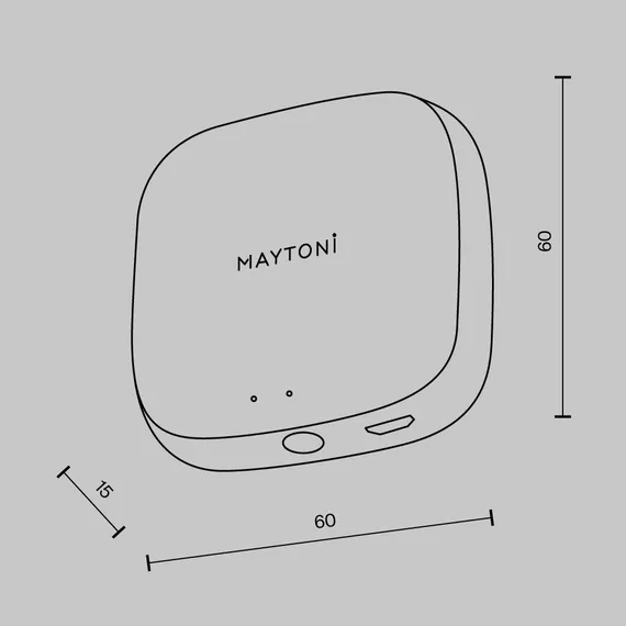 Центр управления умным домом Maytoni Smart ХАБ Lighting control md-tra034-w