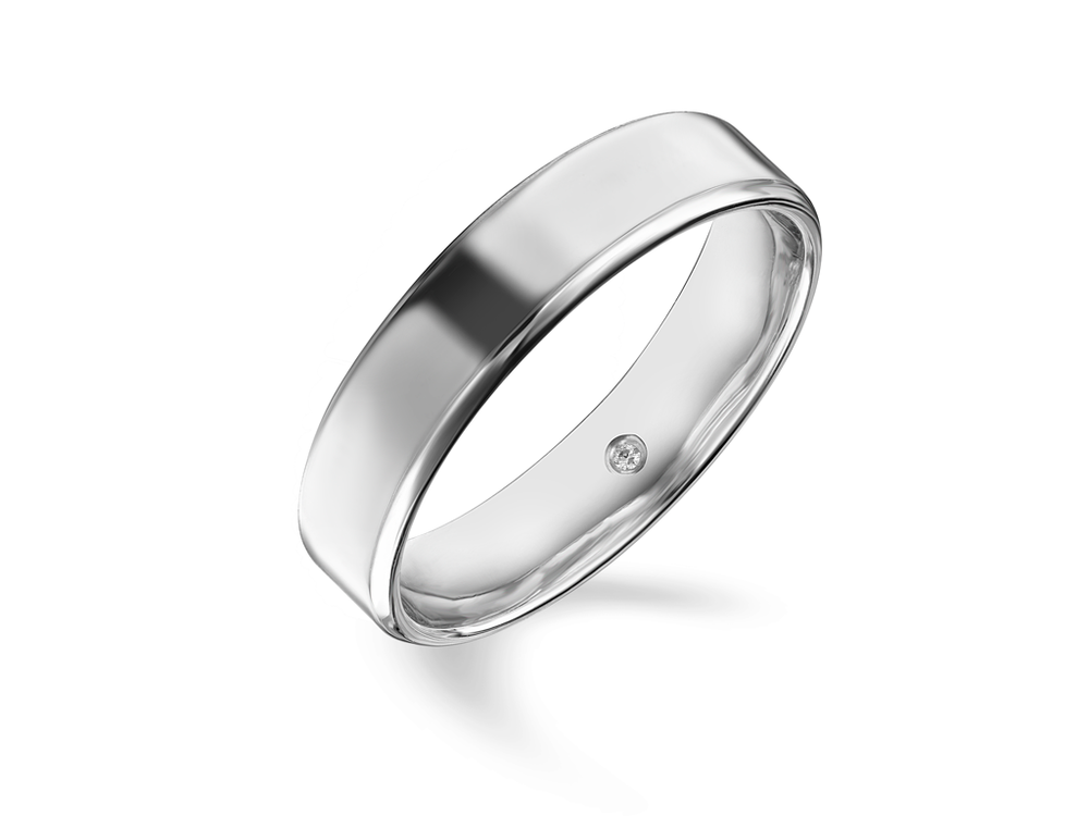 Обручальное кольцо с бриллиантом