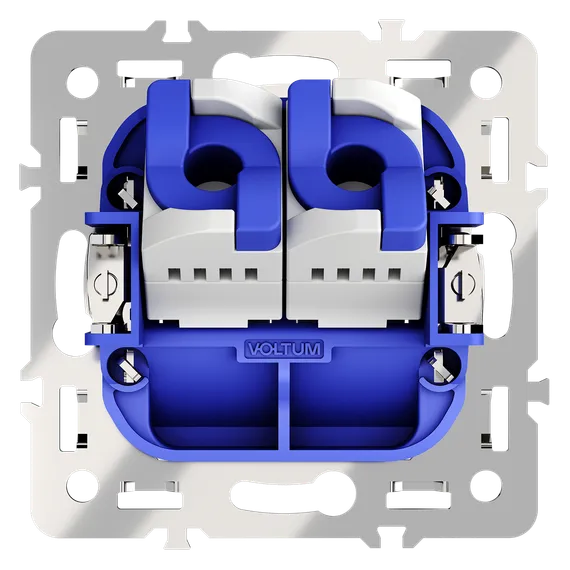 Механизм розетки компьютерной двойной RJ45+RJ45 кат.6, S70 vls0602m