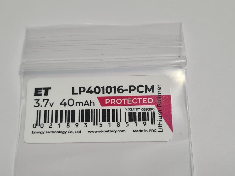 Аккумулятор ET LP401016-PCM