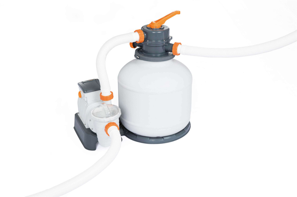 Стальной бассейн Bestway Hydrium Pool Set 488х130 см + песочный ф/насос 5678 л/ч, лестница, тент, подстилка (561CU BW)