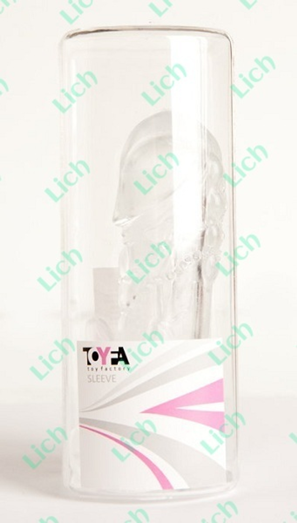 Прозрачная гелевая насадка с клиторальным отростком