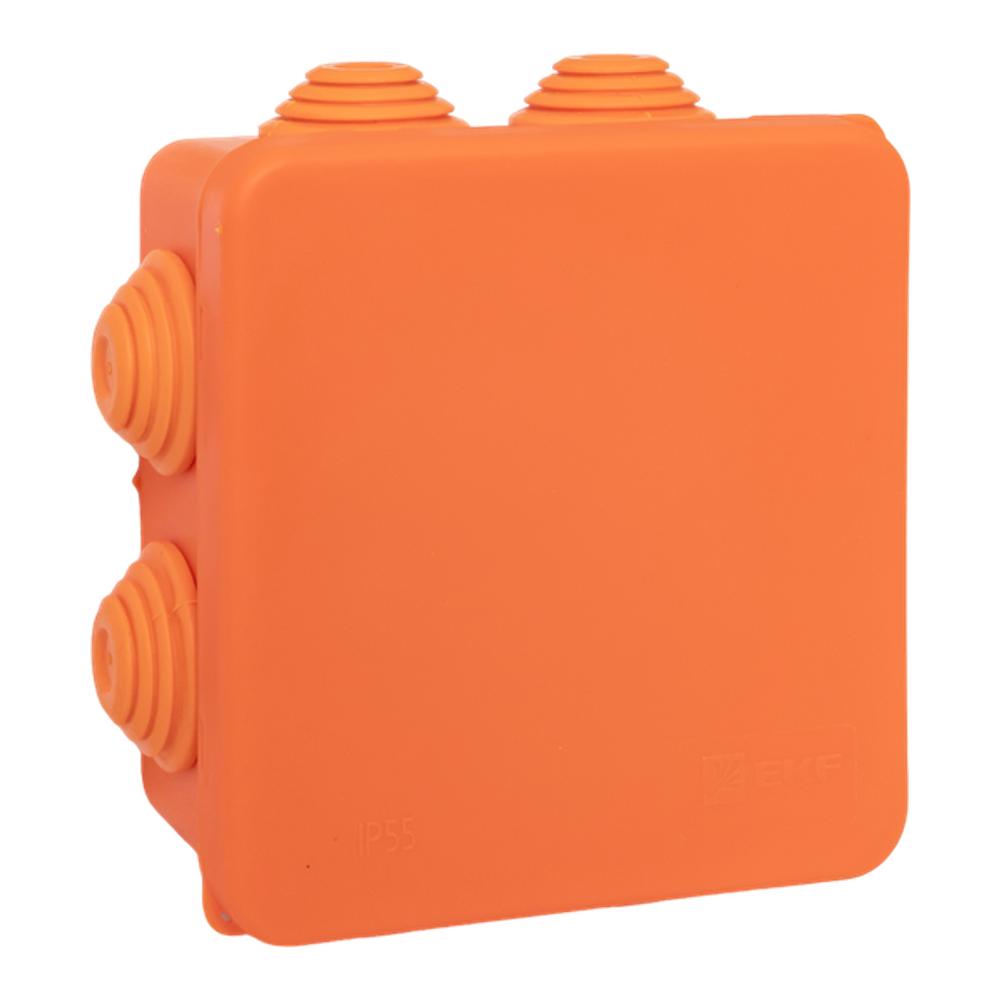 Коробка огнестойкая E45 85x85x40мм с клеммниками 6 полюсов 0,5-6мм2 IP55 HF EKF