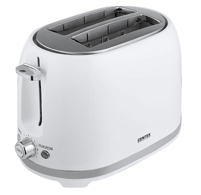 Тостер CENTEK CT-1432 7 уровней мощности, поддон для крошек, функции разморозка, мощность 850 Вт