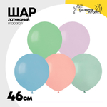 Шар латексный Macaron Пастель 46 см (Ассорти)