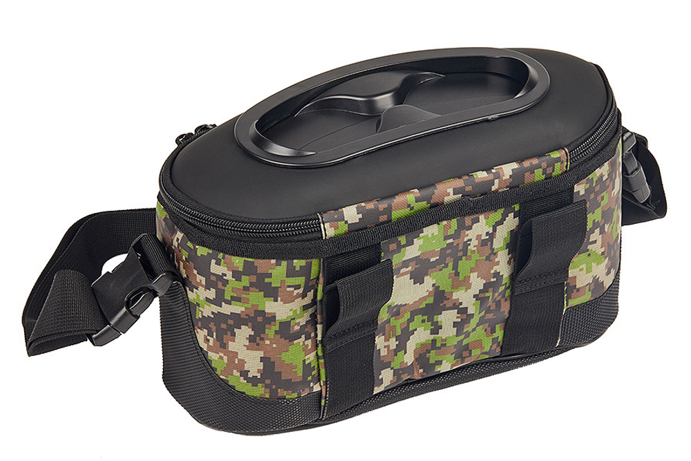 Кан рыболовный HIGASHI Live bait box 4.5L Green Digital Camo