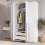 Шкаф 4-х створчатый ШК-13 МС Айрон белый