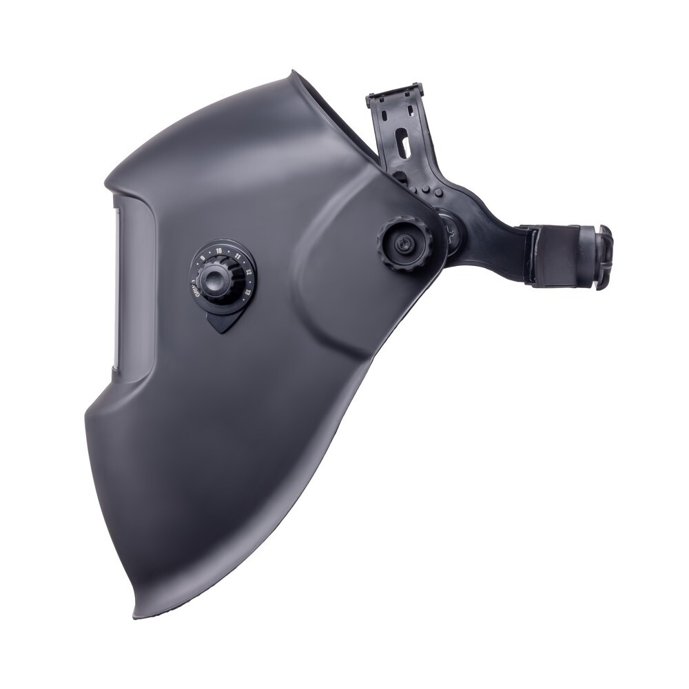 Маска сварщика КОРУНД черная (ф-р АСФ 4/9-13 с внеш. рег., пр-во FoxWeld) ,без коробки