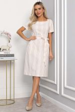 Платье Европейский шик (бежевое) П13752-19М LT Collection