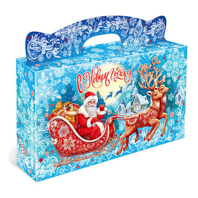 Подарок новогодний «Северный», НАБОР конфет 1500 г, картонный кейс.