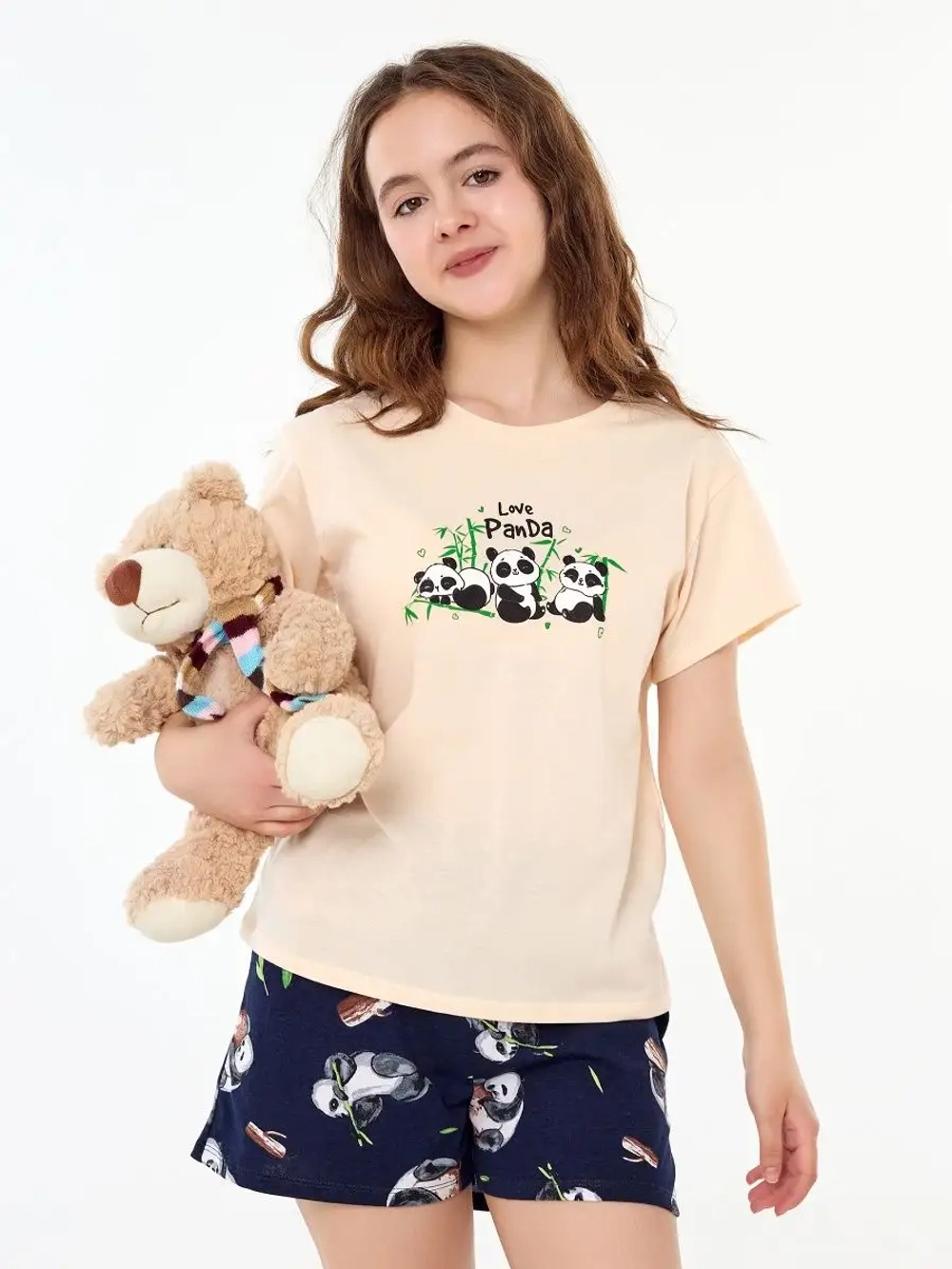 Пижама домашняя с шортами хлопок