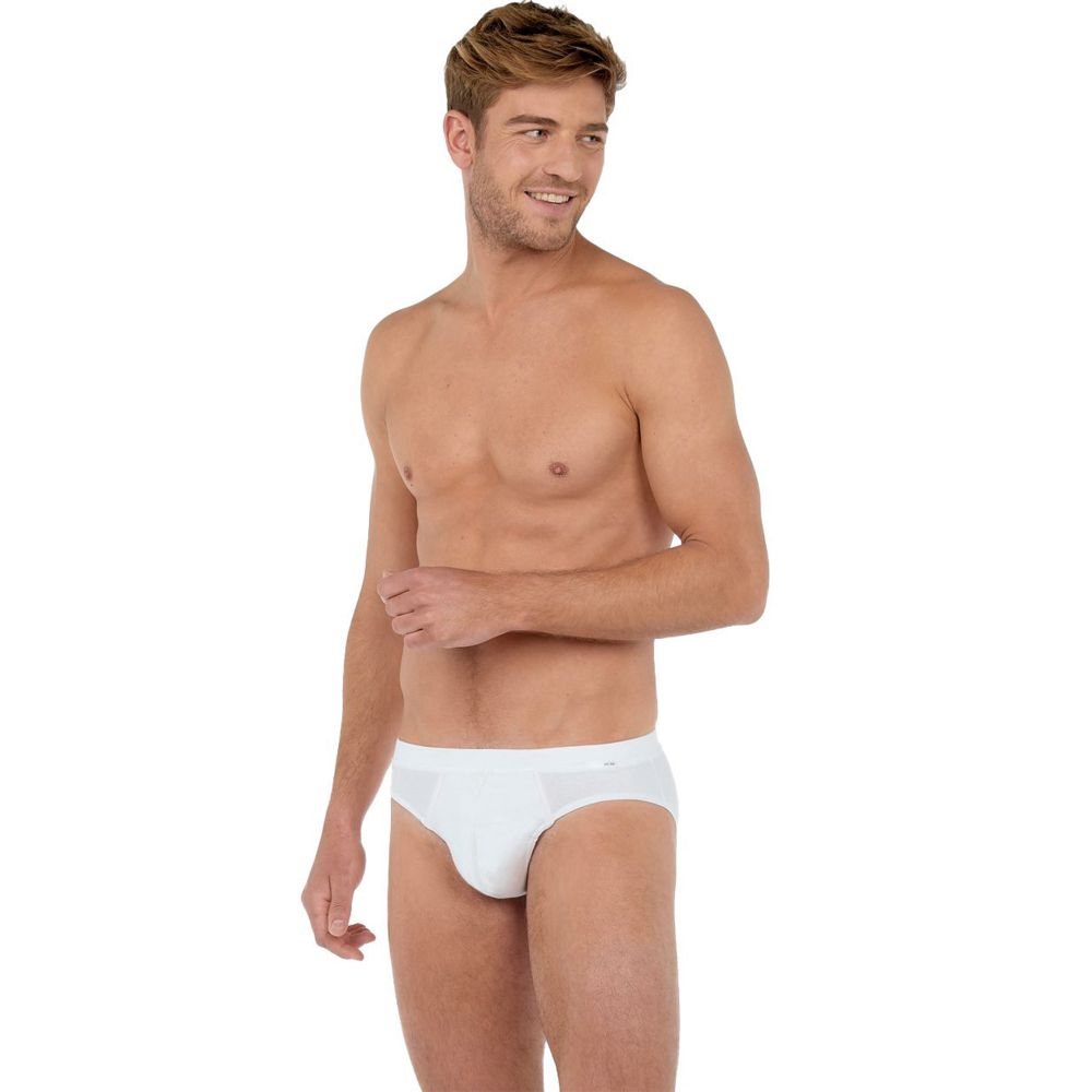 Мужские трусы брифы белые HOM Tencel Soft 40-2677-0003