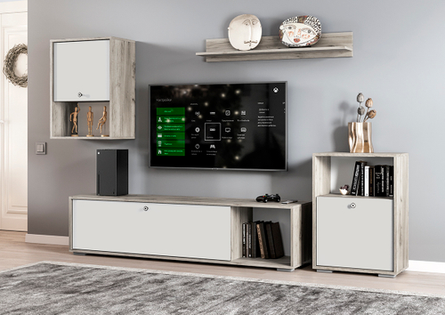 мс для гостиной Нанси ПЛ-1000 дуб крафт серый