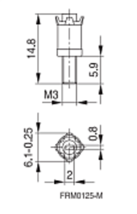 RM10 / P 26 x 16 / P 30 x 19 / P 36 x 22 Подстроечник B65679E0002X022
