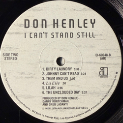Виниловая пластинка Don Henley ‎– I Can't Stand Still LP