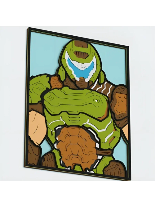 3D Картина по номерам из дерева Разрушитель, 23x30 см