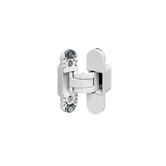 Петля дверная скрытая AGB Eclipse 2.0 с накладками в цвете белый матовый