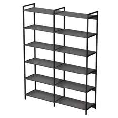 10СВД.6.800 Стеллаж высокий двойной 6 полок, широкий (1580*400*2080))