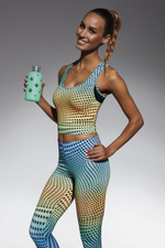 Разноцветная майка для фитнеса Wave в горох (Размер: M) (Цвет: разноцветный)