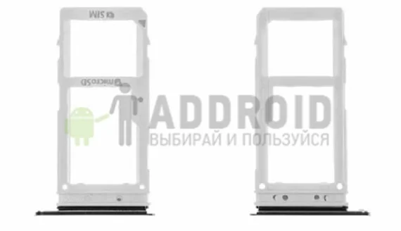 Sim лоток для Samsung Galaxy A8 (A530F) черный