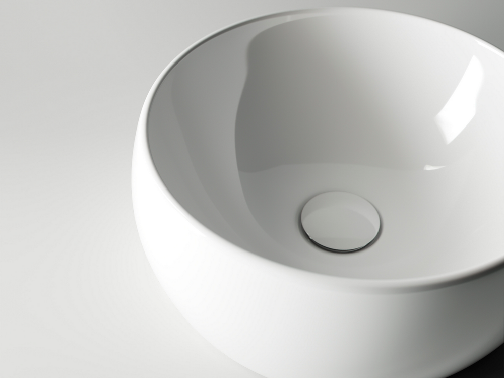Умывальник чаша накладная круглая Element 395x395x155мм