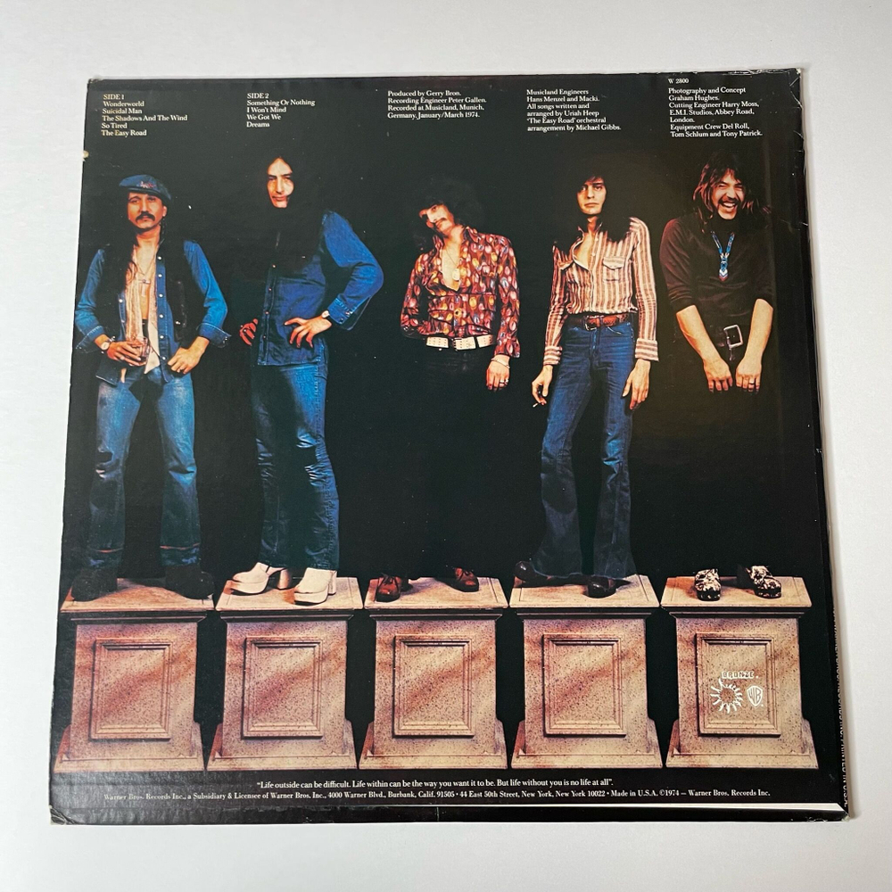 Винтажная виниловая пластинка LP Uriah Heep Wonderworld (USA 1974) Suicidal Man