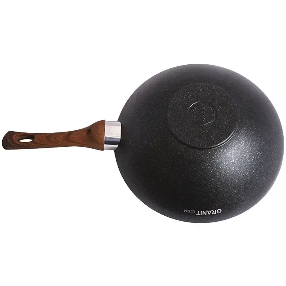 Сковорода Wok (классическая) 280/95мм с ручкой, АП линия «Granit ultra» (blue)