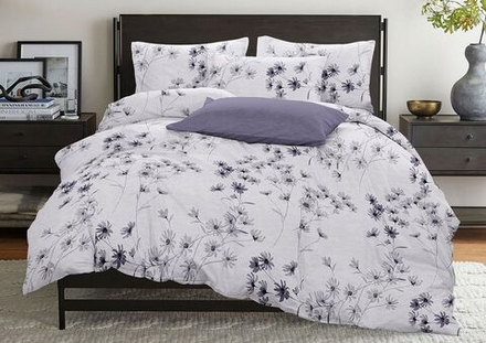 Комплект постельного белья Евро с простыней на рез.160х200 БЯЗЬ "Камея" (нав. 50х70 или 70х70)