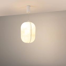 Светильник SP-SETA-HANG-L410х300-7W Warm2700 (WH, 320 deg, 230V) (Arlight, IP20, Натуральный шелк, 3 года) 056883